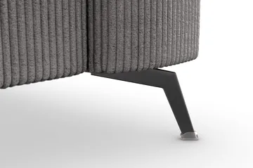 Ocean Lyx 4-sits Manchestersoffa - Mörkgrå - Möbler - Soffa - 4 sits soffa