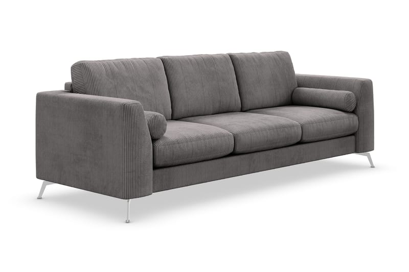 Ocean Lyx 4-sits Manchestersoffa - Mörkgrå - Möbler - Soffa - 4 sits soffa