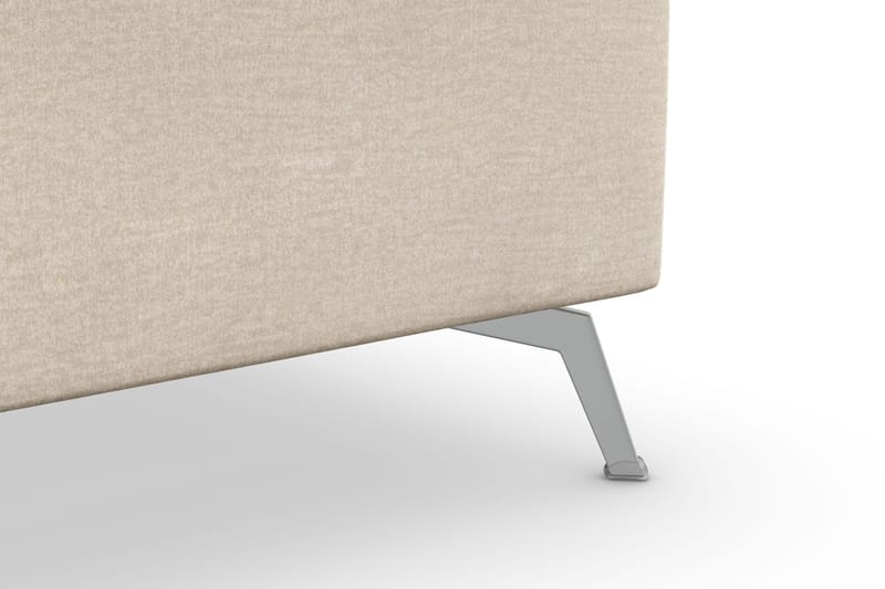 Ocean Lyx 5-sits Vändbar L-formad Hörnsoffa i Sammet - Beige - Möbler - Soffa - Hörnsoffa