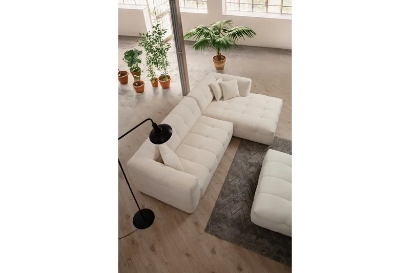 Octavian Soffa m. Divan 5-sits - Beige - Möbler - Soffa - Divansoffor & schäslongsoffa