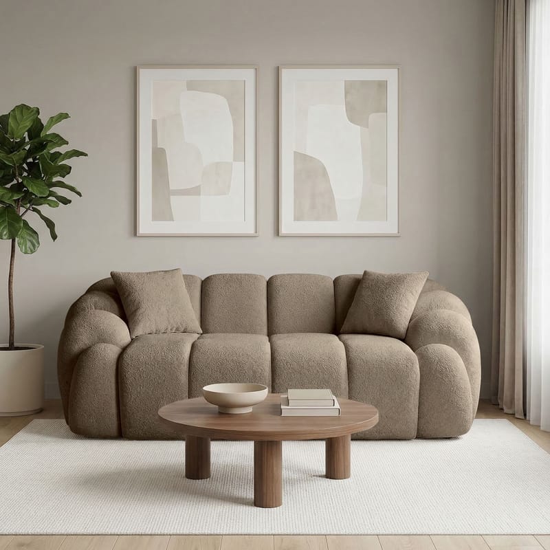 Octavio 2-sitssoffa 199x70x80 cm - Brun - Möbler - Soffa - 2 sits soffa