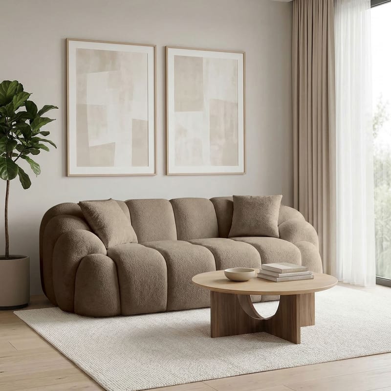 Octavio 2-sitssoffa 199x70x80 cm - Brun - Möbler - Soffa - 2 sits soffa
