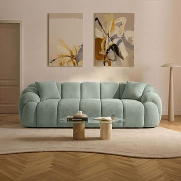 Octavio 3-sits Soffa Bubblig i Tyg - Turkos - Möbler - Soffa - 3 sits soffa