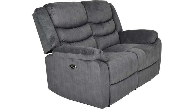 Olvani 2-sits Reclinersoffa i tyg elektrisk - Grå - Möbler - Soffa - Biosoffa & reclinersoffa - 2 sits biosoffa & reclinersoffa