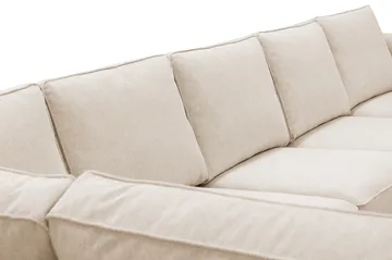 Optus 6-sits U-soffa med Divan och schäslong höger - Beige - Möbler - Soffa - U-soffa