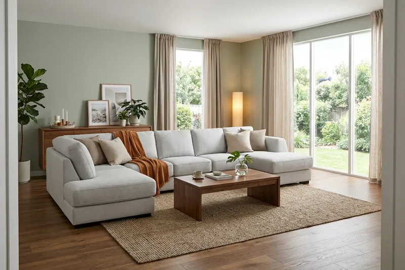 Optus 6-sits U-soffa med Divan och schäslong höger - Ljusgrå - Möbler - Soffa - U-soffa
