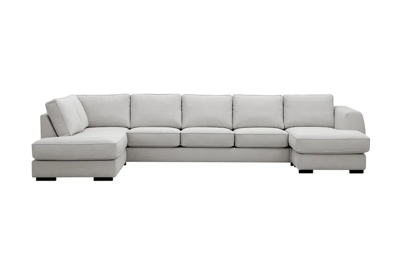Optus 6-sits U-soffa med Divan och schäslong höger - Ljusgrå - Möbler - Soffa - U-soffa