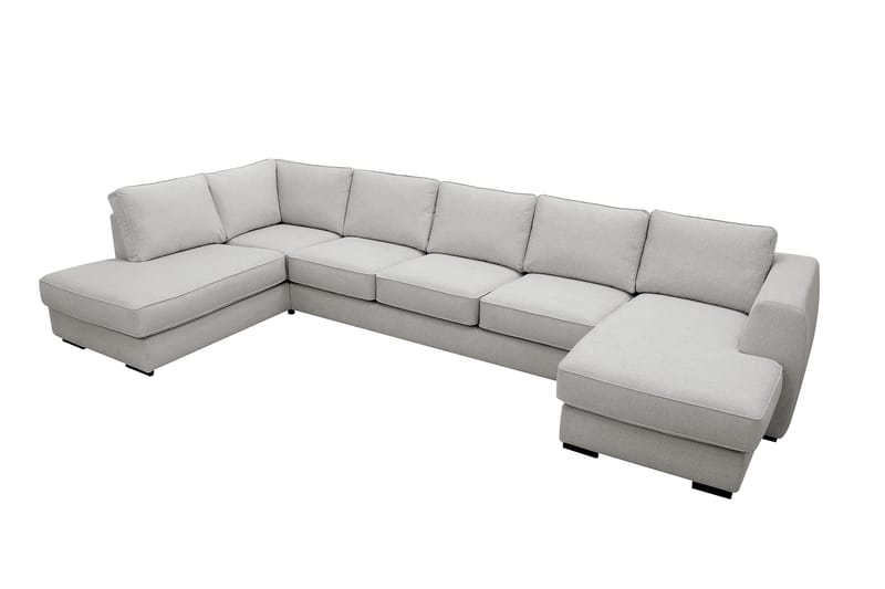Optus 6-sits U-soffa med Divan och schäslong höger - Ljusgrå - Möbler - Soffa - U-soffa