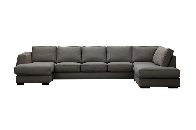 Optus 6-sits U-soffa med Divan och schäslong vänster - Mörkgrå - Möbler - Soffa - U-soffa