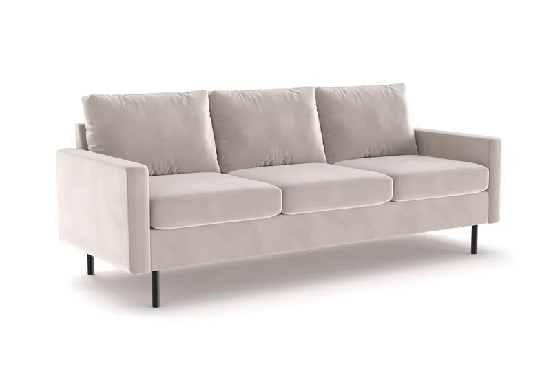 Peppe 3-sits Manchestersoffa - Beige - Möbler - Soffa - Sammetssoffa