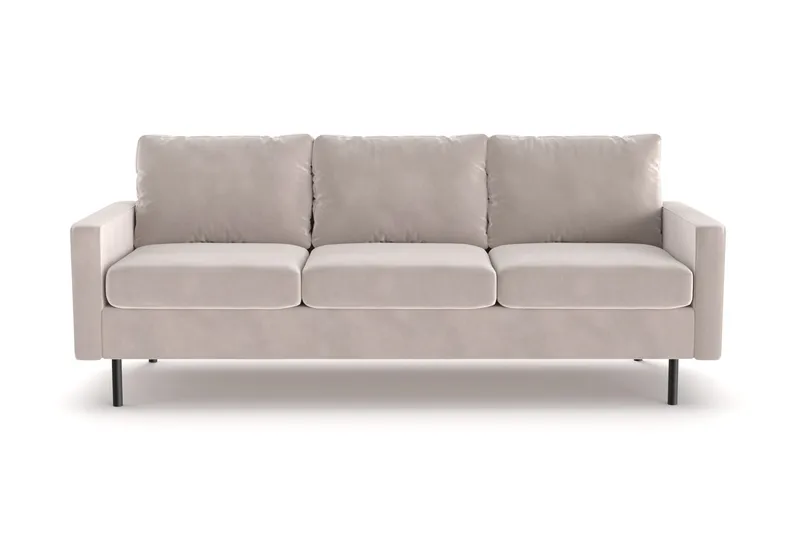 Peppe 3-sits Manchestersoffa, Beige