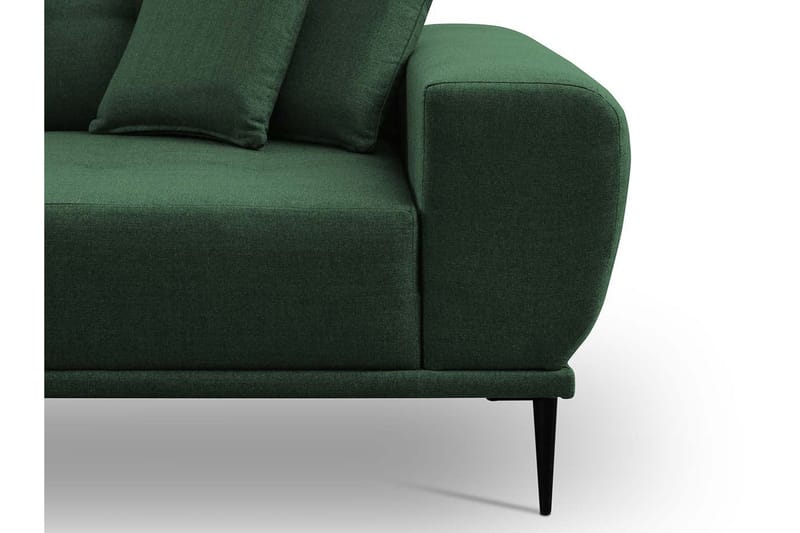 Rapale Soffgrupp Höger med Fotpall - Sammet/Gul - Möbler - Soffa - Soffgrupp