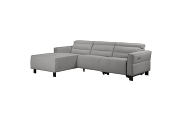 Reclinersoffa med hörn Loft24 Carpari Reclinersoffa 3-sits Grey Left-faced Belfast fabric - Möbler - Soffa - Skinnsoffor