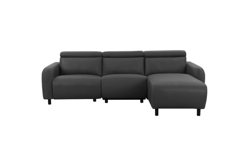 Reclinersoffa med hörn Loft24 Skaane Reclinersoffa 3-sits Grey1 Artificial leather