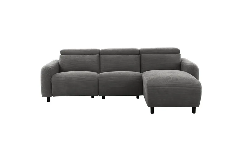 Reclinersoffa med hörn Loft24 Skaane Reclinersoffa 3-sits Grey1 Right-faced Manchester