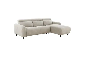 Reclinersoffa med hörn Loft24 Skaane Reclinersoffa 3-sits Vit Höger Manchester - Möbler - Soffa - Biosoffa & reclinersoffa