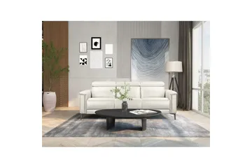 Reclinersoffa utan hörn Loft24 3-sitssoffa Lund Cream White - Möbler - Soffa - 3 sits soffa