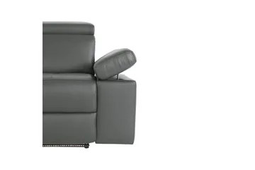 Reclinersoffa utan hörn Loft24 3-sitssoffa Rayland Grå - Möbler - Soffa - 3 sits soffa
