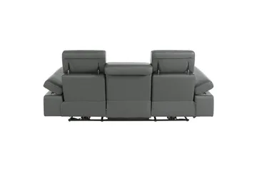Reclinersoffa utan hörn Loft24 3-sitssoffa Rayland Grå - Möbler - Soffa - 3 sits soffa