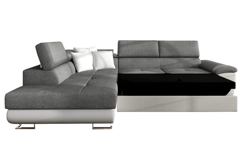 Regina Hörnbäddsoffa - Grå/Svart - Möbler - Soffa - Bäddsoffa