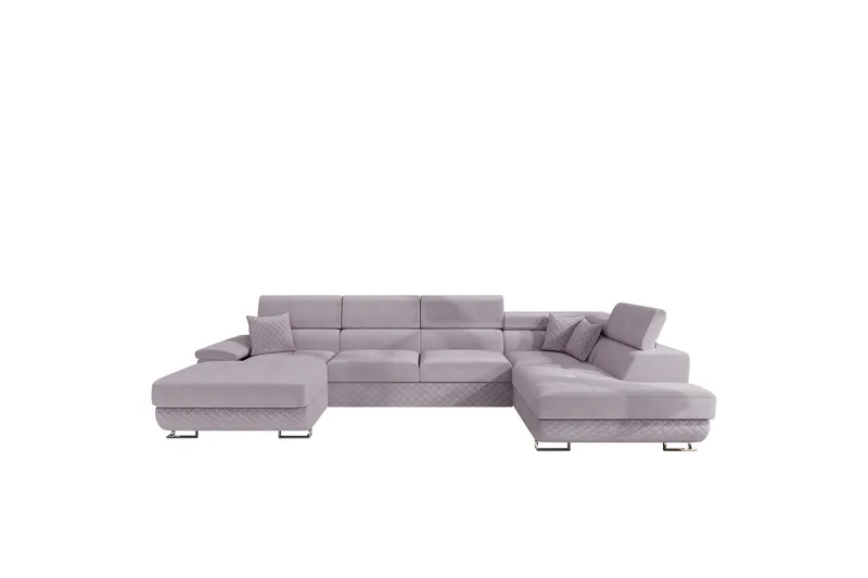 Reginia Soffa med Divan och Schäslong 4-sits, Lila