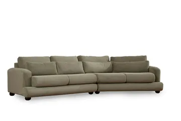 Relento Svängd Soffa 4-sits - Grön - Möbler - Soffa - 4 sits soffa