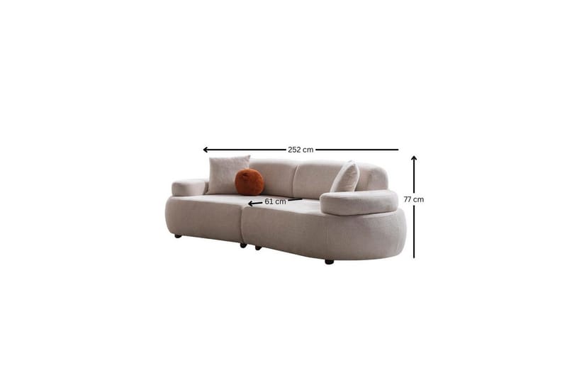 Rio Soffa 2-sits - Krämvit - Möbler - Soffa - 2 sits soffa