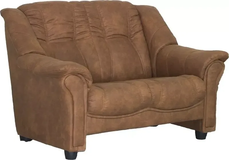 Rom soffa 2-sits brun - Microfiber, Brun