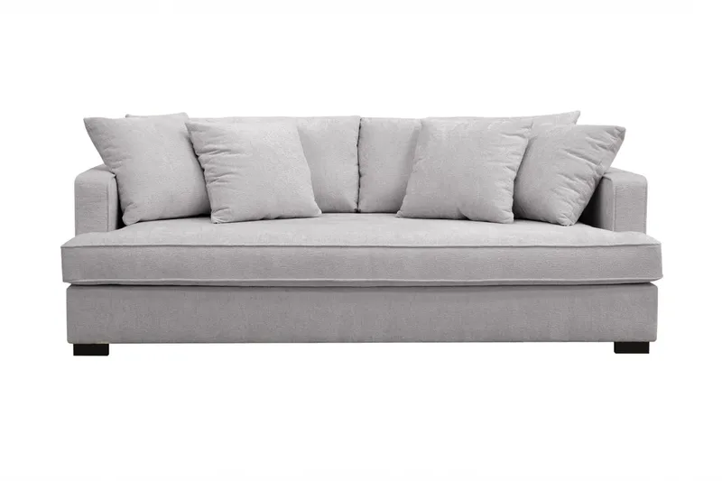 Rossita 3-sits Djup Soffa med hel dyna i Chenille, Grå