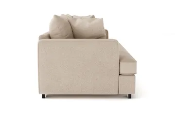 Rossita 3-sits Djup Soffa med hel dyna i Tyg - Beige - Möbler - Soffa - 3 sits soffa