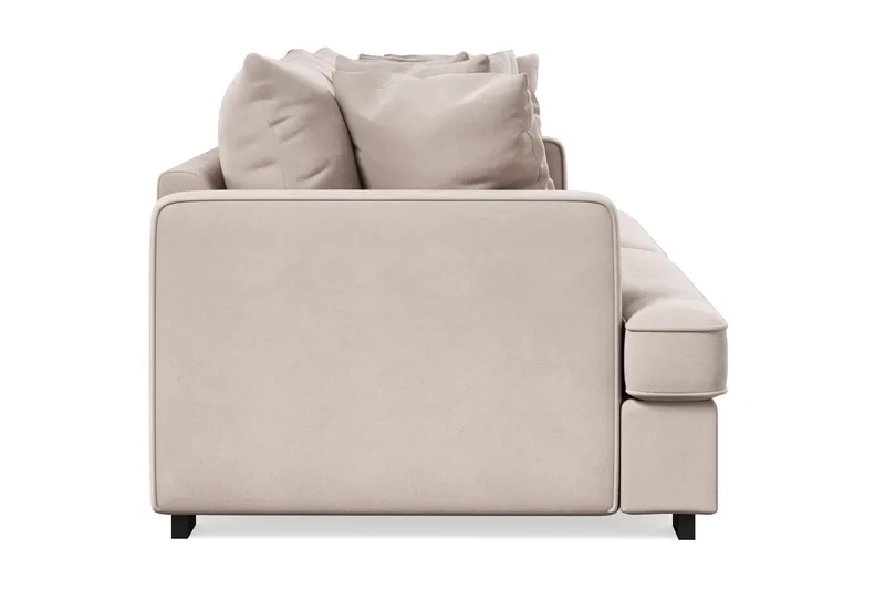 Rossita 4-sits Djup Sammetsoffa - Beige - Möbler - Soffa - Sammetssoffa