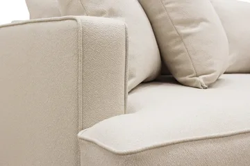 Rossita 4-sits Djup Soffa i Bouclé - Beige - Möbler - Soffa - 4 sits soffa