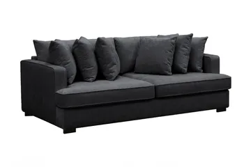 Rossita 4-sits Djup Soffa i Chenille - Svart - Möbler - Soffa - 4 sits soffa
