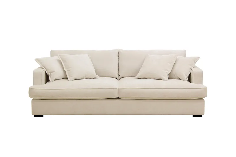 Rossita Lyx 2,5-sits Extra djup Soffa i Chenille - Beige - Möbler - Soffa - 3 sits soffa