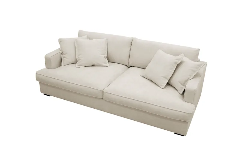 Rossita Lyx 2,5-sits Extra djup Soffa i Tyg - Beige - Möbler - Soffa - 3 sits soffa