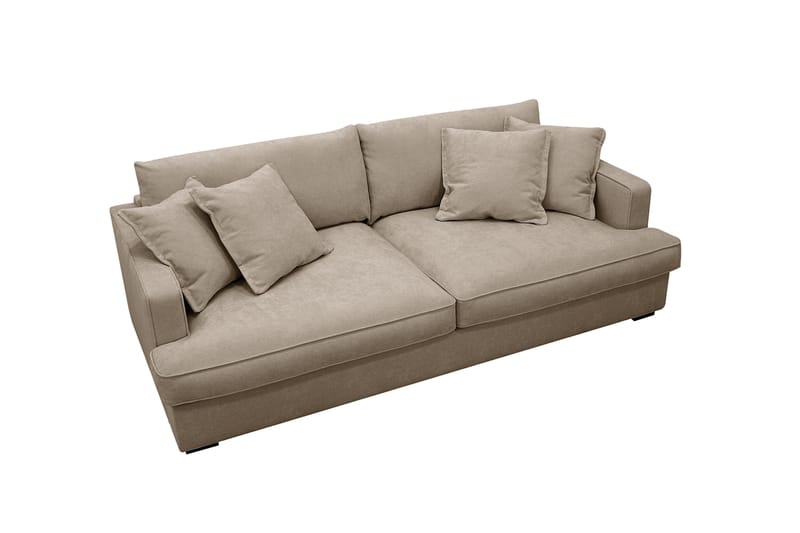 Rossita Lyx 2,5-sits Extra djup Soffa i Tyg - Brun - Möbler - Soffa - 3 sits soffa