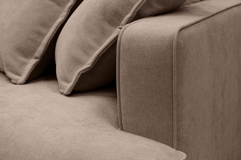 Rossita Lyx 2,5-sits Extra djup Soffa i Tyg - Mörkbrun - Möbler - Soffa - 3 sits soffa