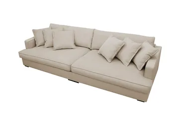 Rossita Lyx 3,5-sits Extra djup Soffa i Manchester - Greige - Möbler - Soffa - 4 sits soffa