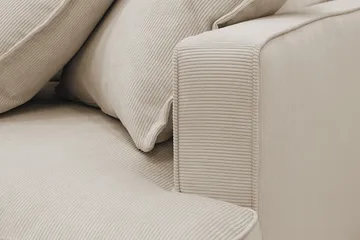 Rossita Lyx 3,5-sits Extra djup Soffa i Manchester - Greige - Möbler - Soffa - 4 sits soffa