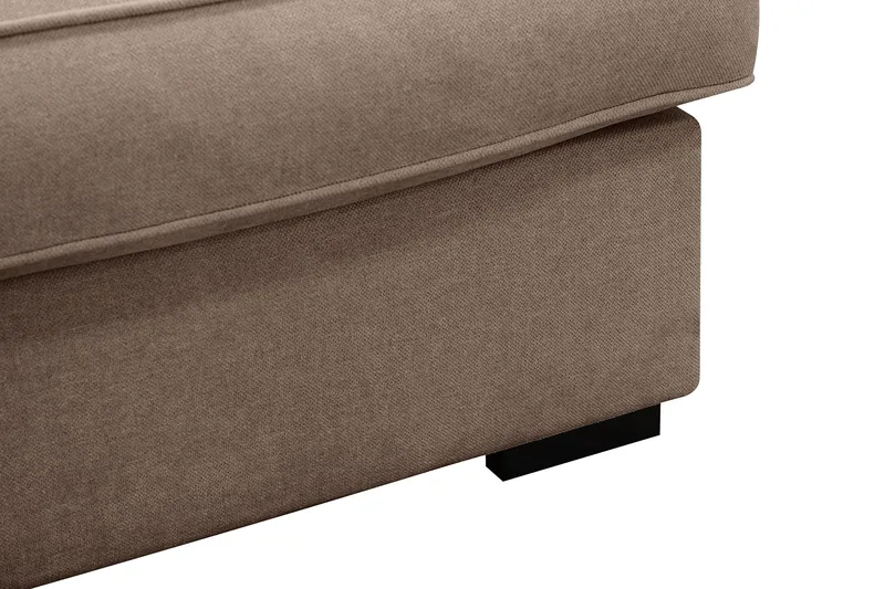 Rossita Lyx 3-sits Extra djup Soffa i Tyg - Mörkbrun - Möbler - Soffa - 3 sits soffa