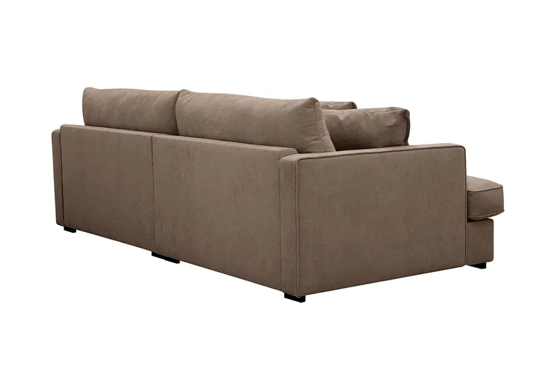 Rossita Lyx 3-sits Extra djup Soffa i Tyg - Mörkbrun - Möbler - Soffa - 3 sits soffa