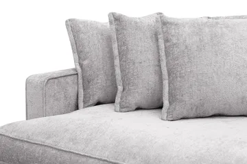 Rossita Lyx 4-sits Extra djup Soffa i Chenille - Trenza 03, Grå Chenille - Möbler - Soffa - 4 sits soffa