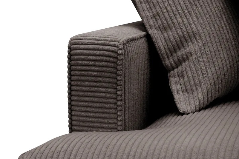 Rossita Lyx 5-sits Högervänd U-formad Extra djup Soffa med Divan och Schäslong i Manchester - Taupe - Möbler - Soffa - U-soffa