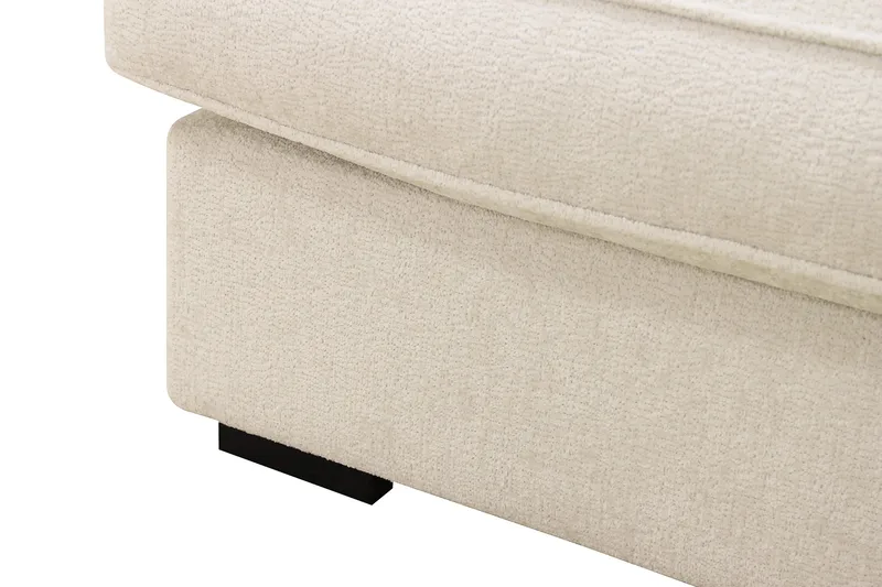 Rossita Lyx 6-sits Högervänd U-formad Extra djup Soffa med Divan och Schäslong i Chenille - Beige - Möbler - Soffa - U-soffa