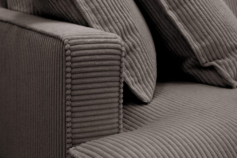 Rossita Lyx 6-sits Högervänd U-formad Extra djup Soffa med Divan och Schäslong i Manchester - Mörkgrå - Möbler - Soffa - U-soffa