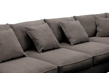 Rossita Lyx 6-sits Högervänd U-formad Extra djup Soffa med Divan och Schäslong i Manchester - Mörkgrå - Möbler - Soffa - U-soffa
