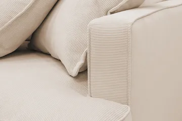 Rossita Lyx 6-sits Vänstervänd U-formad Extra djup Soffa med Divan och Schäslong i Manchester - Beige - Möbler - Soffa - U-soffa