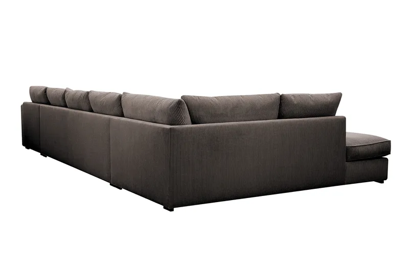 Rossita Lyx 6-sits Vänstervänd U-formad Extra djup Soffa med Divan och Schäslong i Manchester - Taupe - Möbler - Soffa - U-soffa