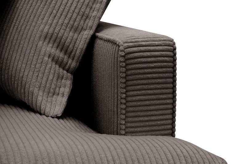 Rossita Lyx 6-sits Vänstervänd U-formad Extra djup Soffa med Divan och Schäslong i Manchester - Taupe - Möbler - Soffa - U-soffa
