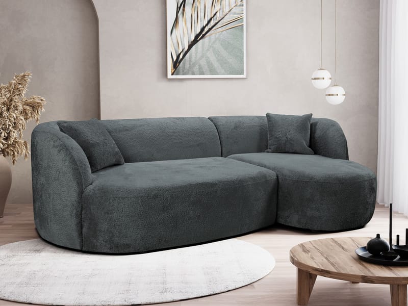 Rylian 3-sits Soffa med divan - mörkgrå - Möbler - Soffa - Divansoffor & schäslongsoffa